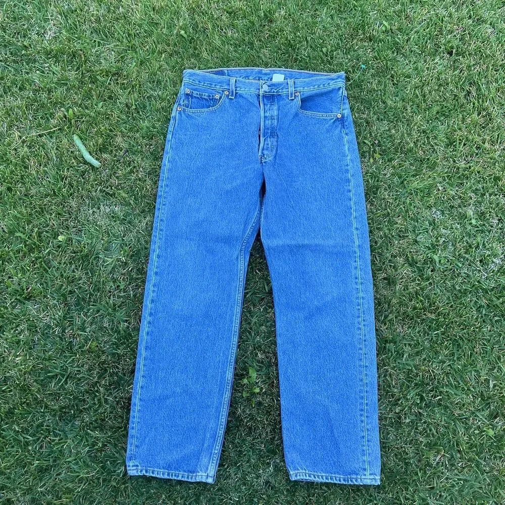 VTG Levi's 501 Jeans Men's 34x30 Straight Blue Button Fly Original 1990s